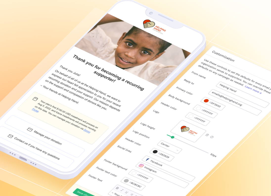Customize email templates