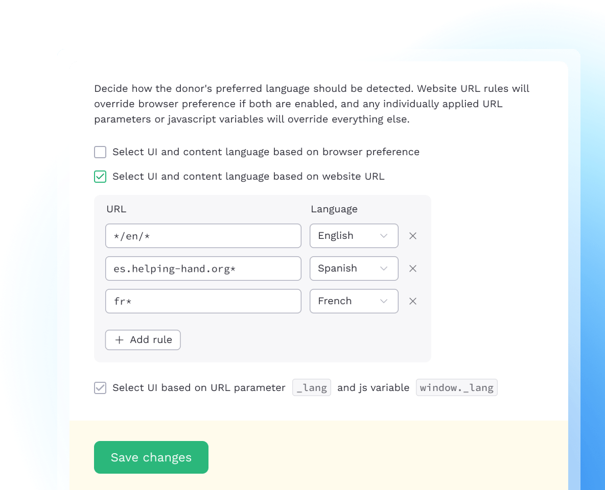 Integrate with your existing website structure