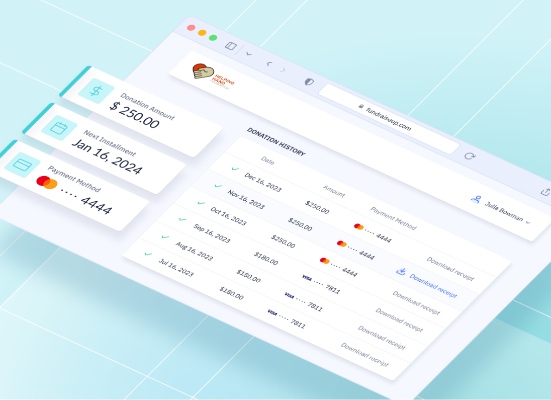 Improve the donor experience